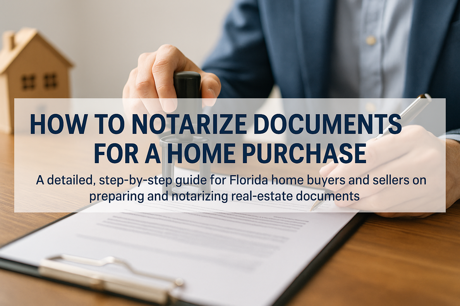 How to Notarize Documents for a Home Purchase